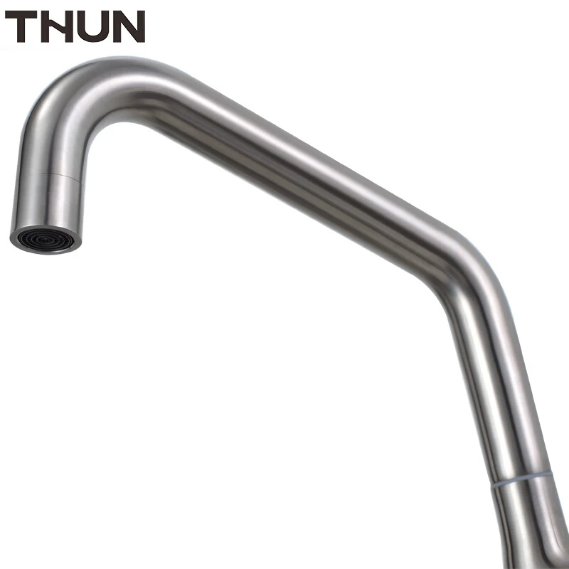 THUN современный стиль 304 нержавеющая сталь кухонный кран смеситель для горячей и