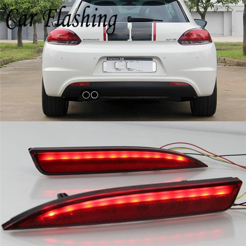 Автомобильная проблесковая 1 комплект для Volkswagen VW Scirocco R GTS Rline 2011 2015 лампа DRL