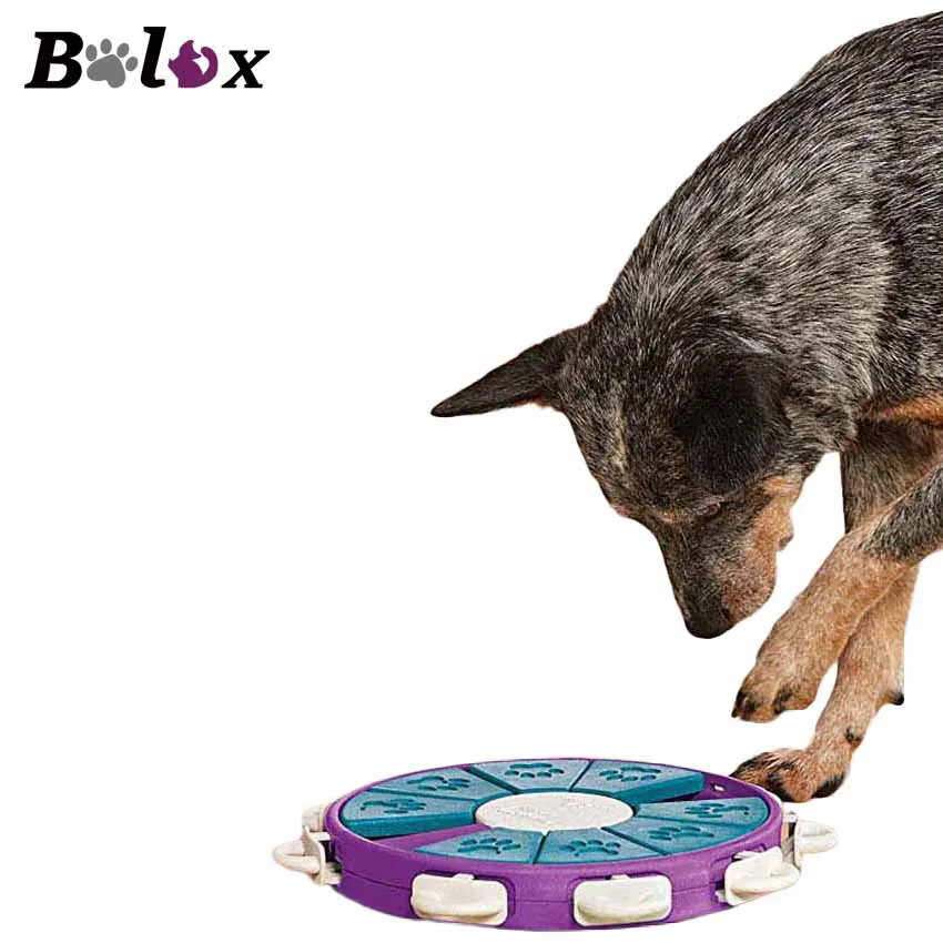 BOLUX Dog Toys Interactive Dog Toy For Large Small Dogs Feeder Cat Universal Pet Toys Plastic Material Round Shape Leaky Feeder