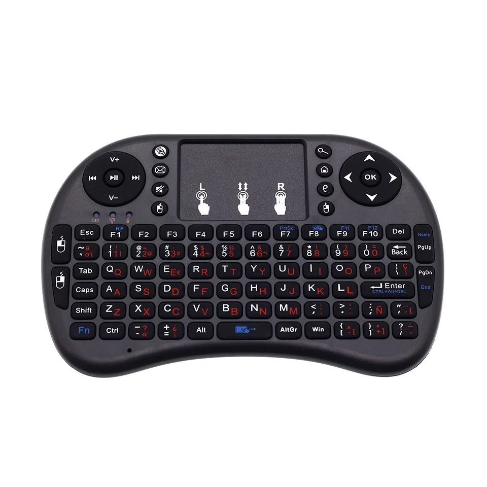 Mini i8 Espanol Teclado + беспроводная мини клавиатура 2 4 ГГц с тачпадом для Android TV Box /