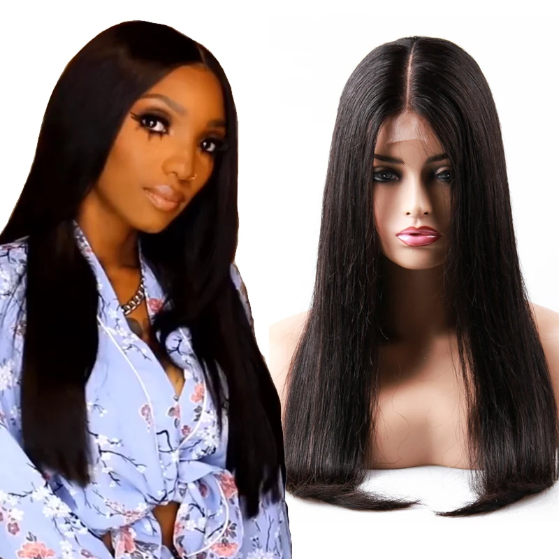 

Hot Beauty Hair AnthonyCuts Recommend 180 Density 2*6 Kim K Closure Wigs Lace Front Wig Human Hair Brazilian Remy Straight Hair