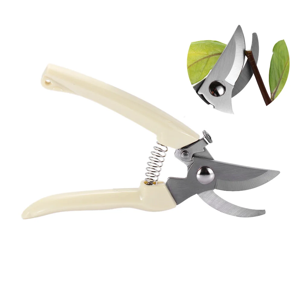 

1PC High quality Anti-slip Secateurs Garden Hand Tool Pruning Scissor Stainless Steel Cutting Pruners Tree Branch Shear
