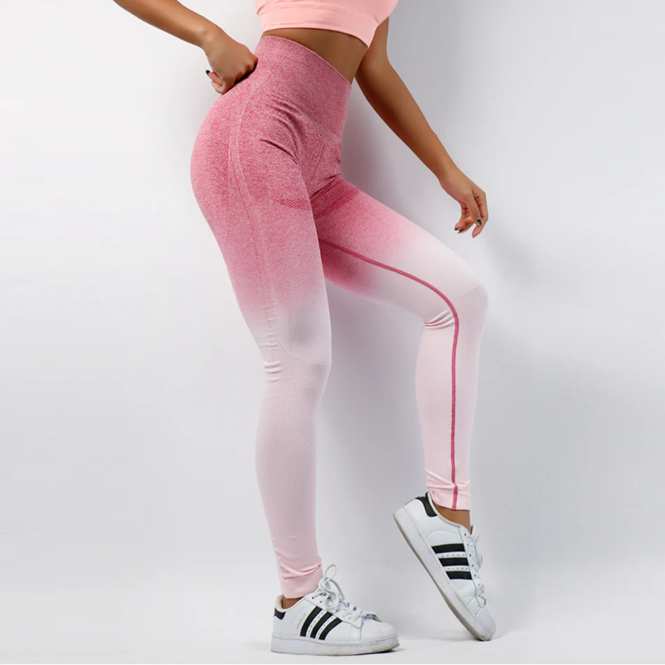 Women's Thick Seamless Leggings High Waist Scrunch butt Yoga Pants Workout Leggings with Tummy Control Fitted Gym Flexible Pants