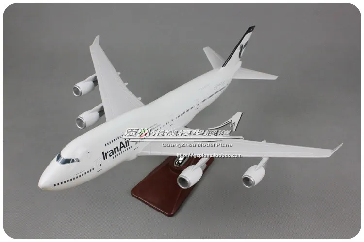 47 см Смола Iran Airways модель самолета Boeing 747-400 литая под давлением авиационная модель B747 EP-IAG Airways масштаб самолета литая под давлением модель
