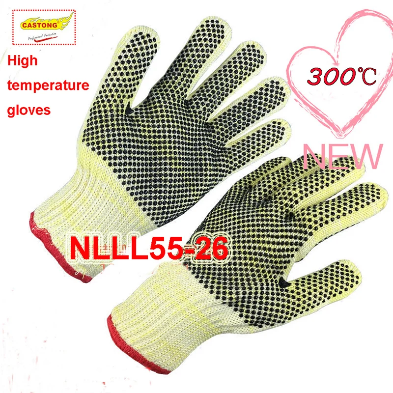 CASTONG 300 degrees High temperature gloves high density Silica gel
