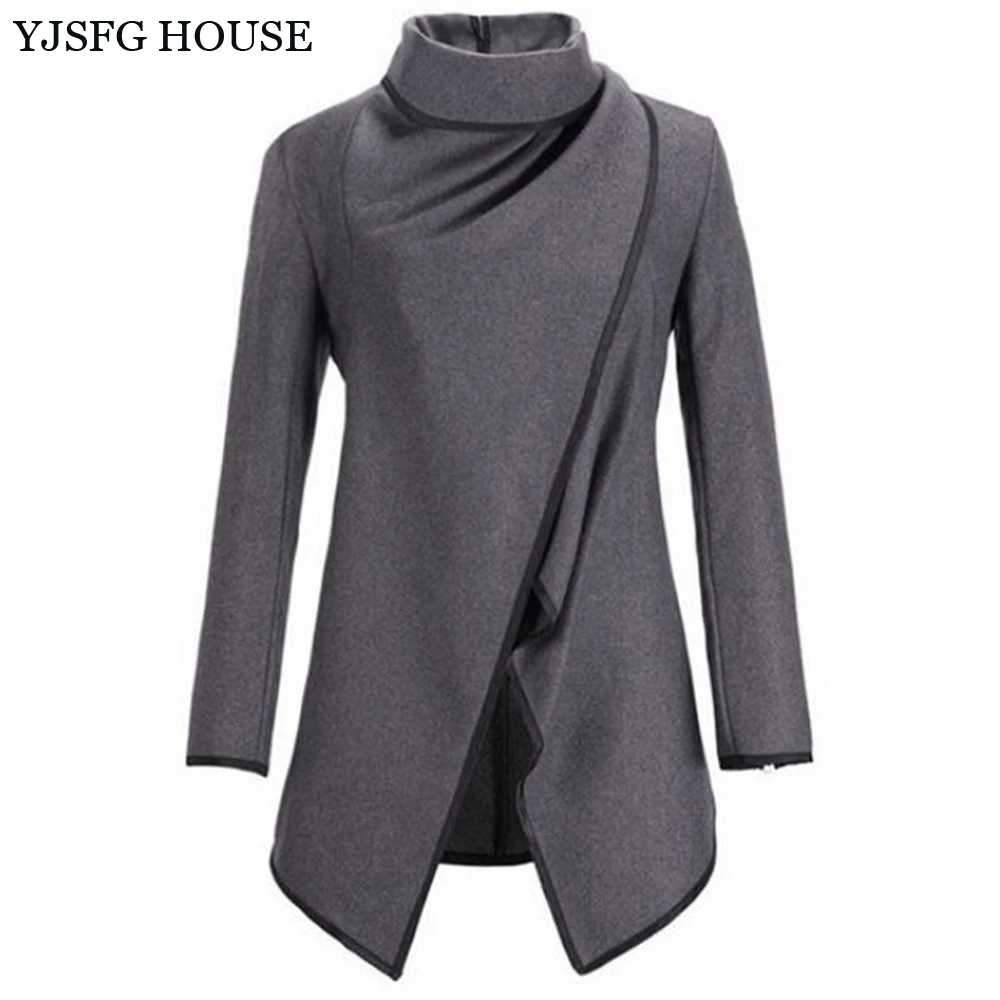 YEJIA FASHION Women Autumn Winter Woolen Coats Casual