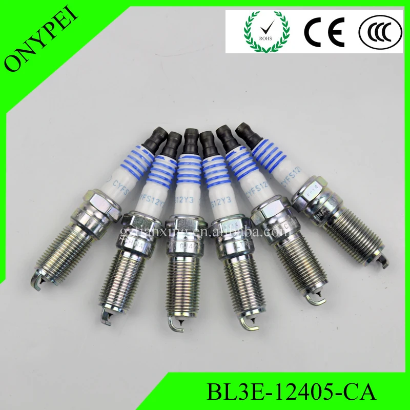(6pcs) CYFS12Y3 BL3E 12405 CA Laser Iridium Spark Plug For FORD Focus