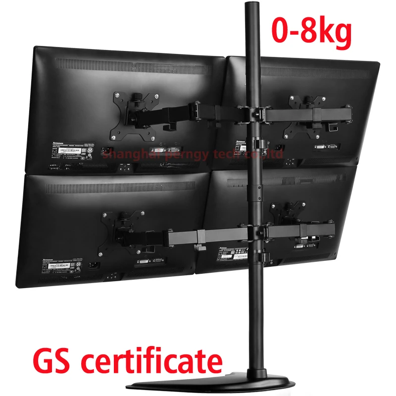 

360 rotate big base 10"-27" 8kg extendable arm 100x100 four monitor desktop holder adjustable monitor stand screen bracket