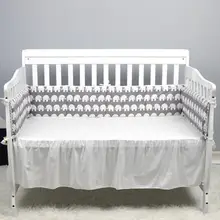 24*130 см/24*70 cmSoft Pad плетеная кроватка бампер узел Подушка Колыбель постельное декорирование для маленьких мальчиков и девочек