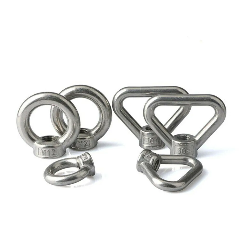 

1 Piece Stainless Steel Rings Triangle Nut Nuts Hardware Accessories M8-M12
