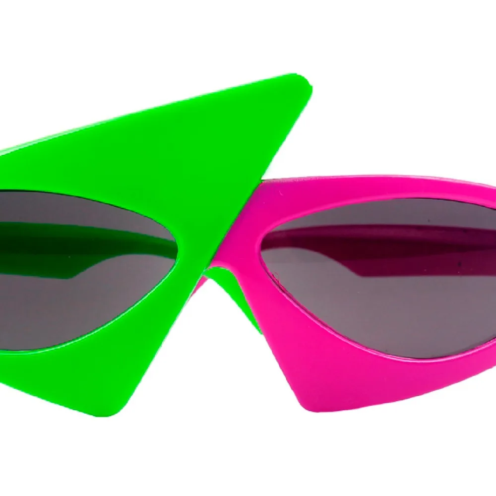 HUIRAN, розовые, зеленые Асимметричные очки, новинка, товары, новинка, хип-хоп стиль, солнцезащитные очки, для дня рождения, Товары для детей