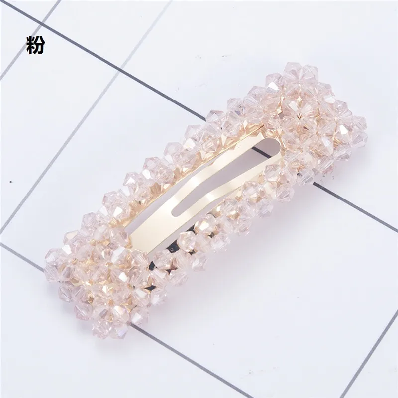 New Rhinestone Hair Pins Hair Clip Hair Comb Bobby Pin Barrette Hairpin Headdress Women Crystal Wedding Party Hair Jewelry Gift - Окраска металла: CD058