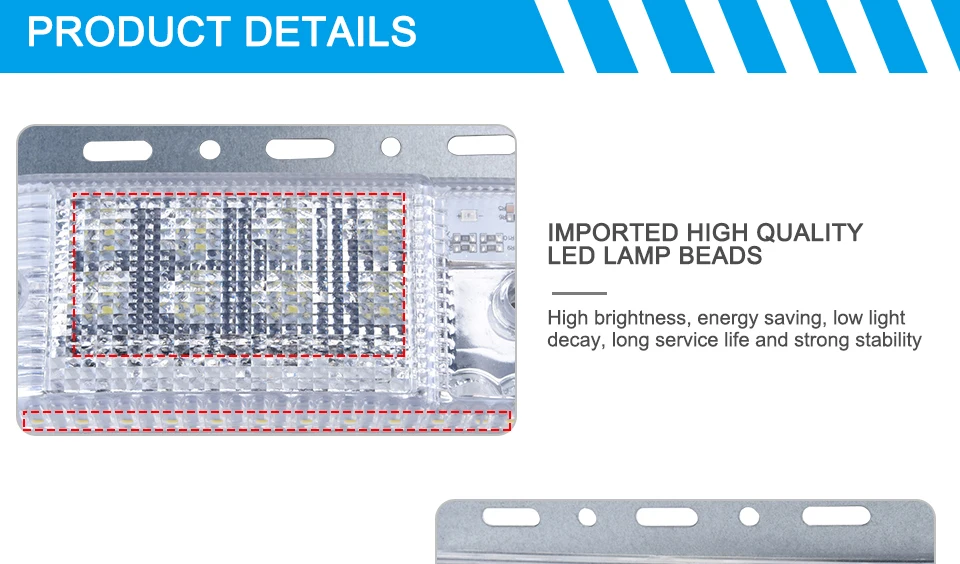 Truck Signal Lights DC 24V LED 6D LED Auto Pickup Bus Lorry Side Marker Indicators Trailer Light Rear Fog DRL Lamp Warning Light (11)