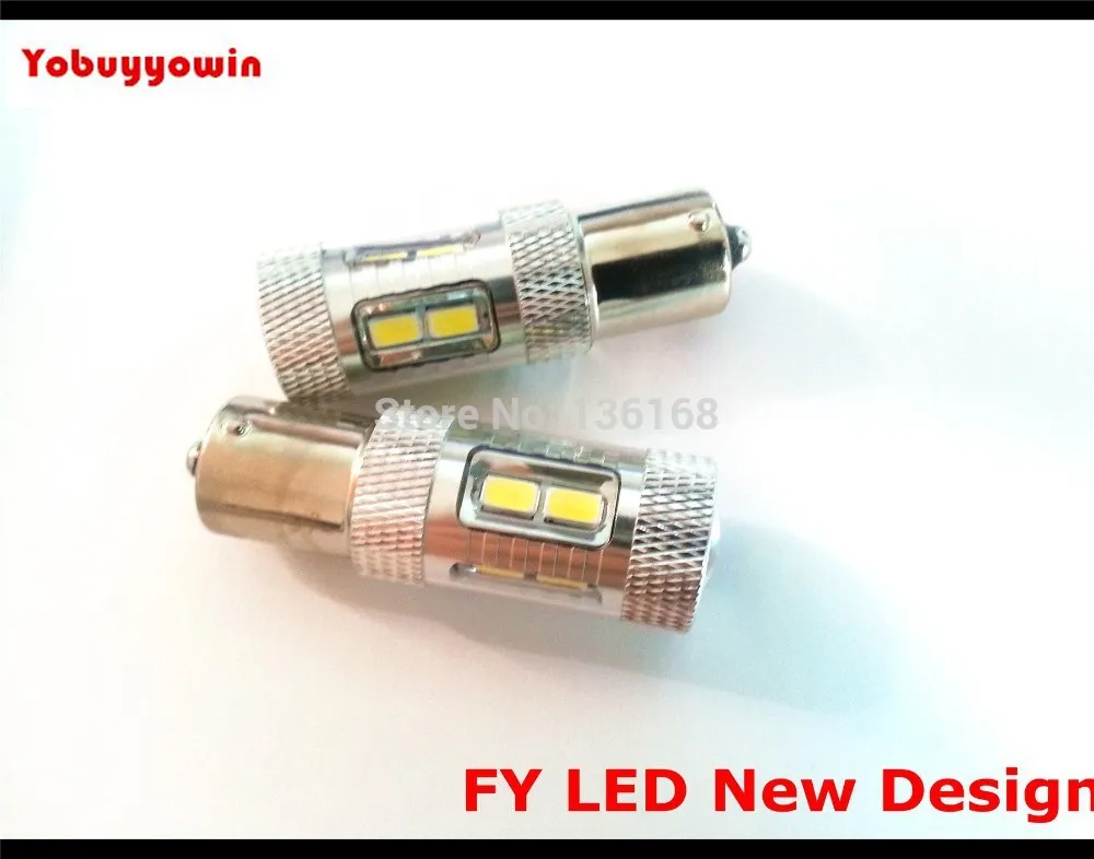 Бесплатная доставка 2 LAMPADINE 12 светодиодный SMD 5630 BA15S 1156 P21W BIANCO 6000K 7506 указатель