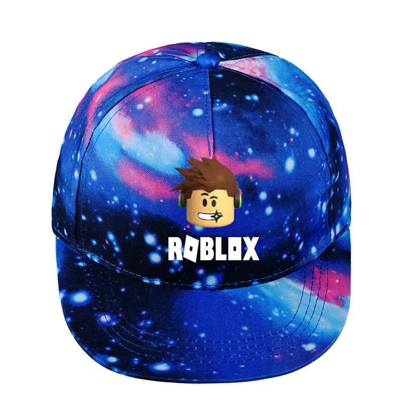 

2019 Game Roblox Cartoon Kids Sun Baseball Caps Hat Hip Hop Hats Boy Girl Action Toy for Children Birthday Gift Fans Souvenir