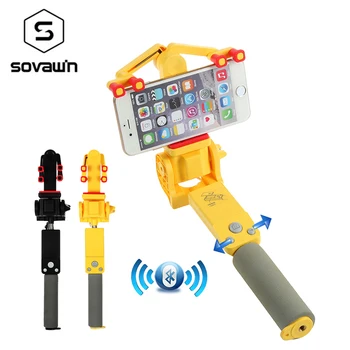 

Selfie Stick Rotation 360 degree Wireless Bluetooth 4.0 Smart Foldable Big Mirror Universal Monopod Selfie Stick For IOS Android