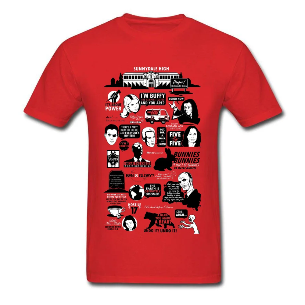 Quotes From the Hellmouth 1170 Europe Fall Pure Cotton Round Neck Men Tees Design Tops Tees 2018 Newest Short Sleeve T-shirts Quotes From the Hellmouth 1170 red