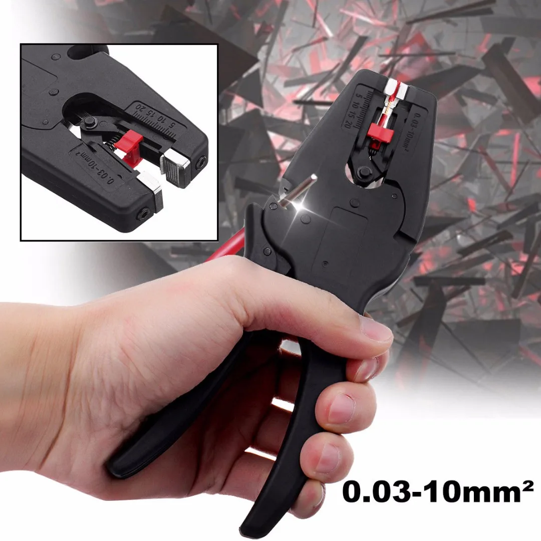 New 0.03-10mm Adjustable Electric Cable Wire Crimper Stripper Stripping Pliers  Multifunctional automatic wire stripping pliers