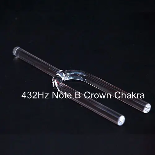 CVNC 440 Гц или 432 Гц 8 мм Note C корень Поющая чаша для чакры прозрачный кварцевый кристалл пение тюнинг вилка - Цвет: 432Hz Note B