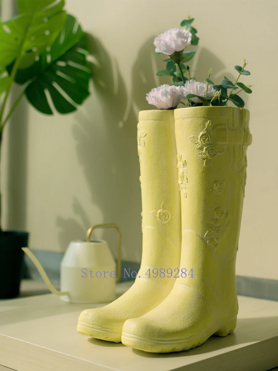 

Creative umbrella Storage rack Rain boots flower pot Garden decoration Flower arrangement Modern home decoration accessories
