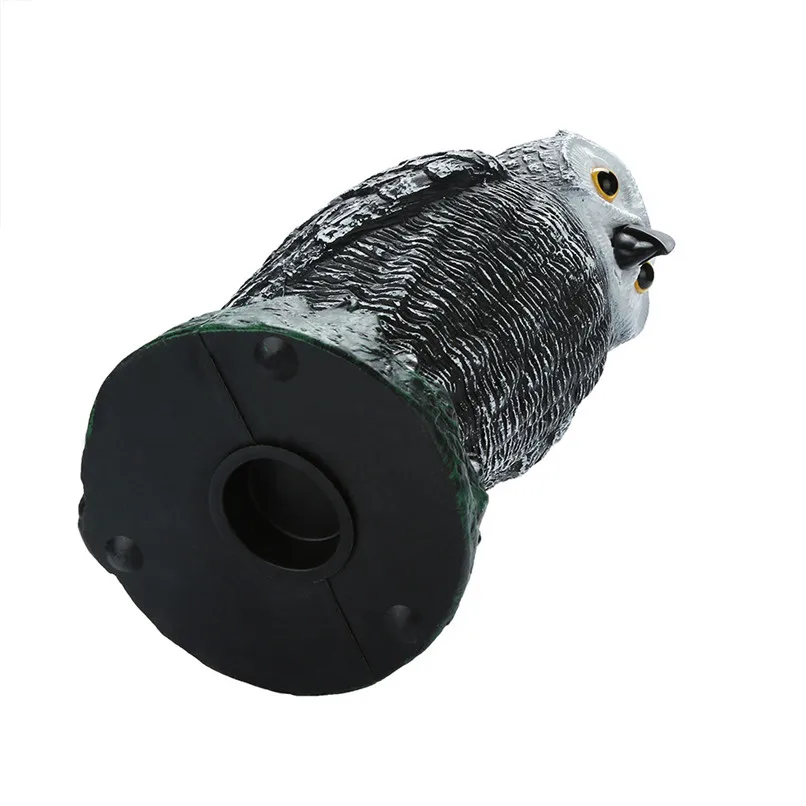 Owl model Large Realistic Owl Decoy Head Weed Pest Control Crow Scarecrow Home Garden decoration #2h01 (5)