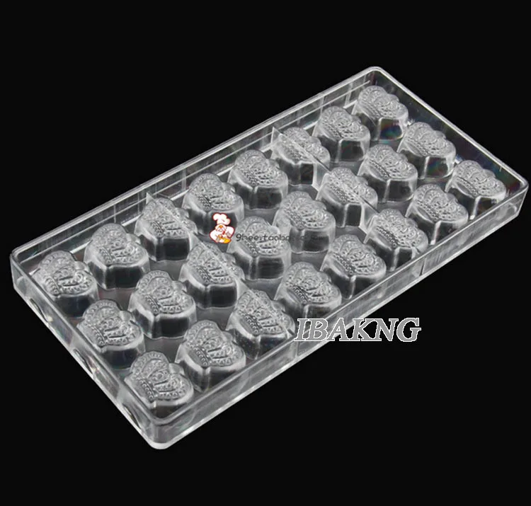 

Imperial Crown Shaped Candy Molds Jelly Polycarbonate Chocolate Mould Plastic Baking Tray Mold