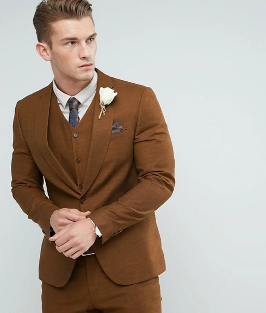 the man in the brown suit