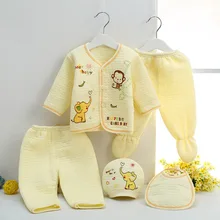 5 pcs! 2016 haute qualité Chaud Sous-Vêtements bébé ensembles bébé nouveau-né garçon vêtements et fille vêtements d’hiver infantile ensemble pour NB 0-3 M