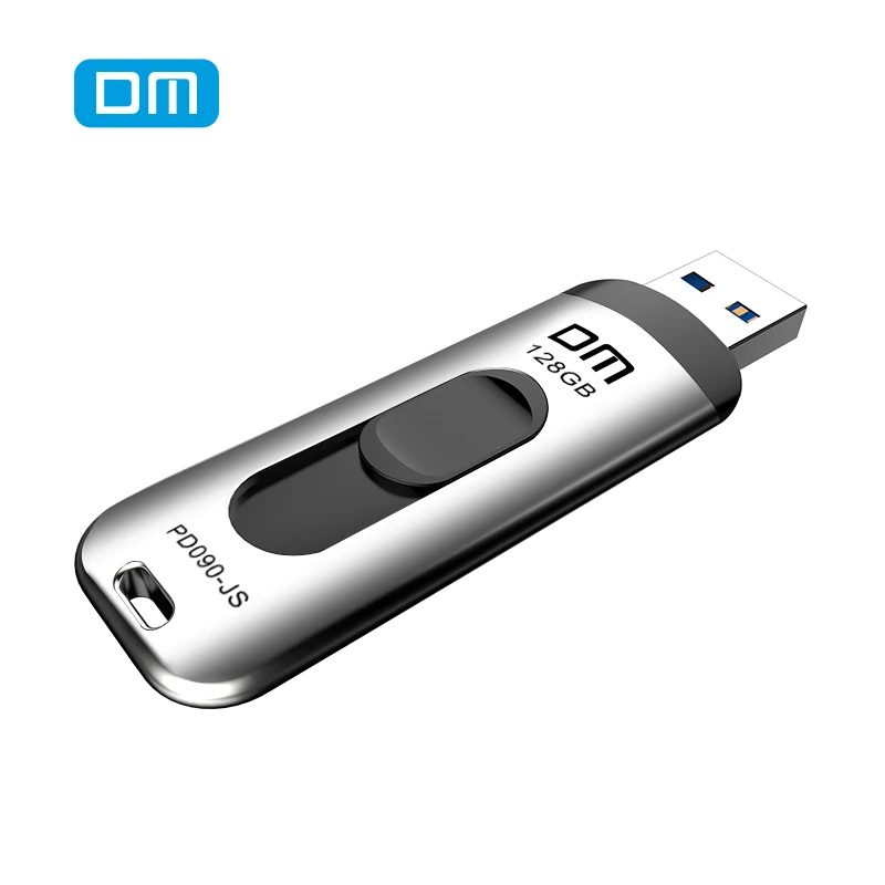 DM PD090 USB флеш-накопитель, 128 ГБ металлическая Флешка супер скоростная USB 3,0 карта памяти 64 ГБ флеш-накопитель реальная емкость 32G Writ 40 MB-100 MB