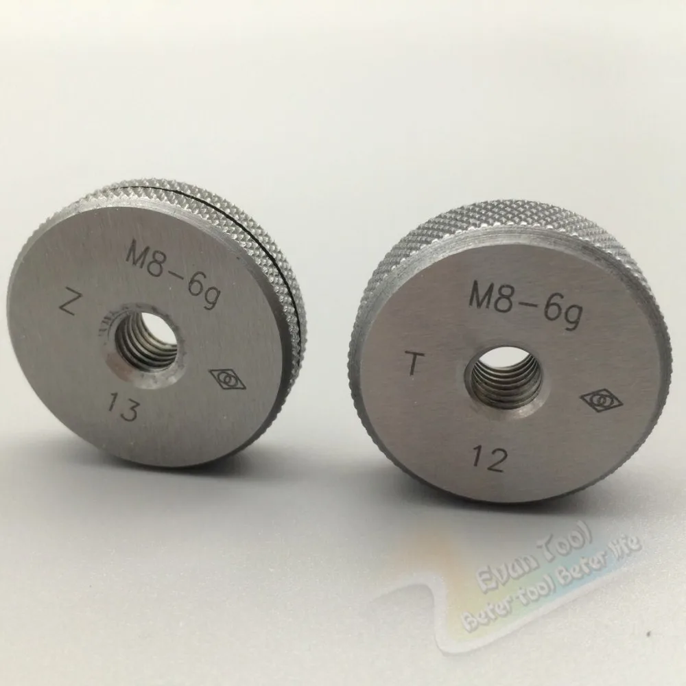 T+Z M8 6g metric thread ring gage gauge tools(set of 2 ) for detecting
