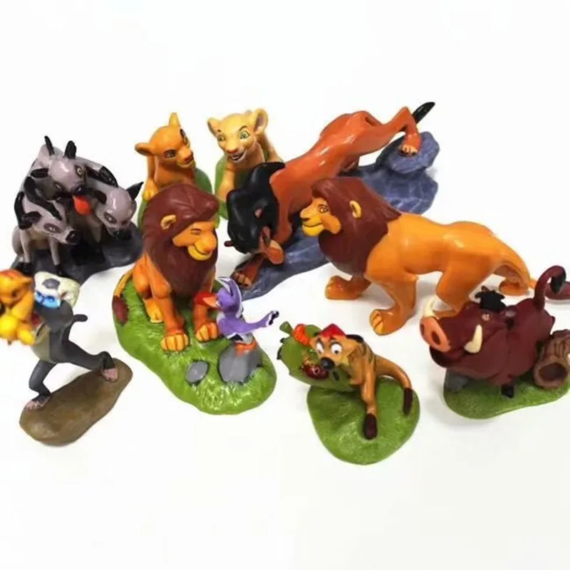 

5-9pcs/set PVC The Lion King Simba Nala Timon Action Figure Toy Animal Lion Figurine Toys For Children 5-9 cm