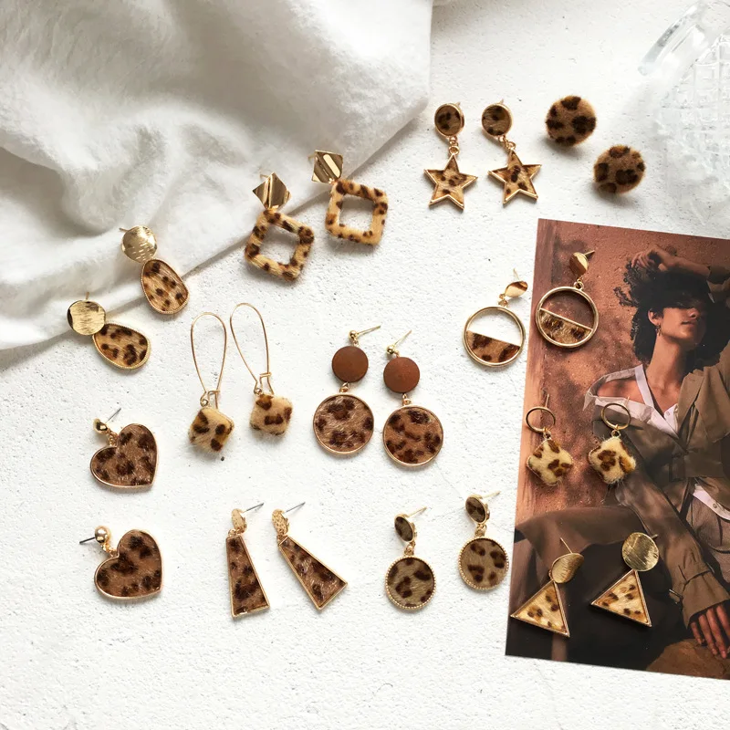 

Geometric Design Of Personality Fashion Leopard Earrings Fashion Brand Jewelry Earrings For Women