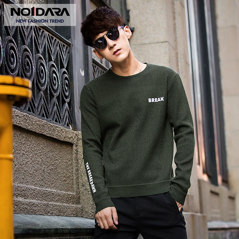 N. ° 1 vara hombres cuello redondo letra delgada hombres suéter chompas para hombre Mens sweater sueter hombre Casual Top Sweater _ - AliExpress Mobile