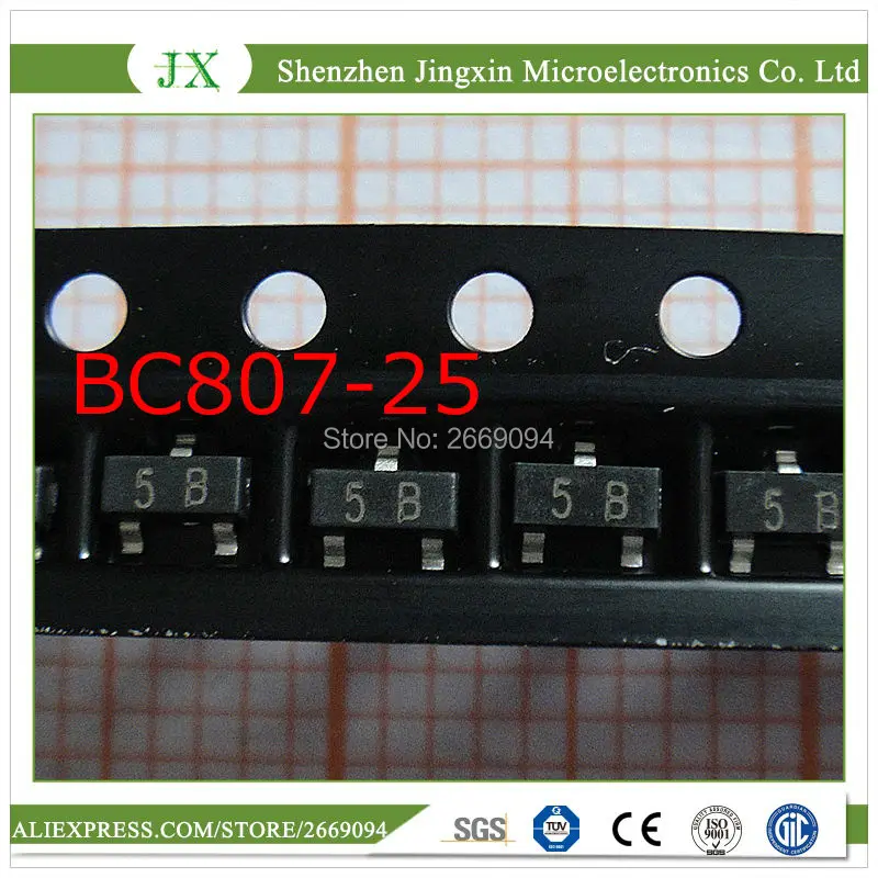100pcs free shipping BC807 25 BC807 5B Bipolar Transistors BJT ...
