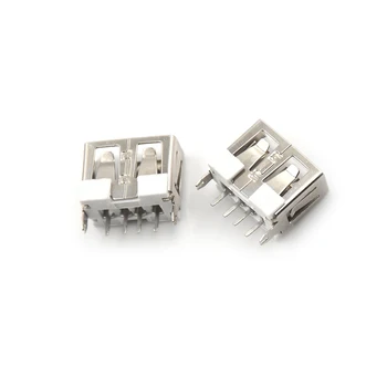 

20Pcs USB-A type Vertical 2.0 4pins Durable USB Type A Female Solder Jacks Connector PCB Socket