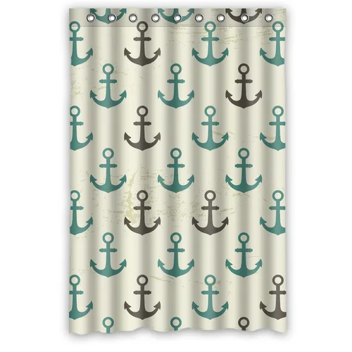 Original Fabric Shower Curtain Custom Retro Seamless Pattern of