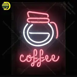 Кофе горшок неоновая вывеска неоновые лампочки индивидуальный дизайн знаковых Пивной бар Pub клубный Свет Знак лампы отображения рекламы