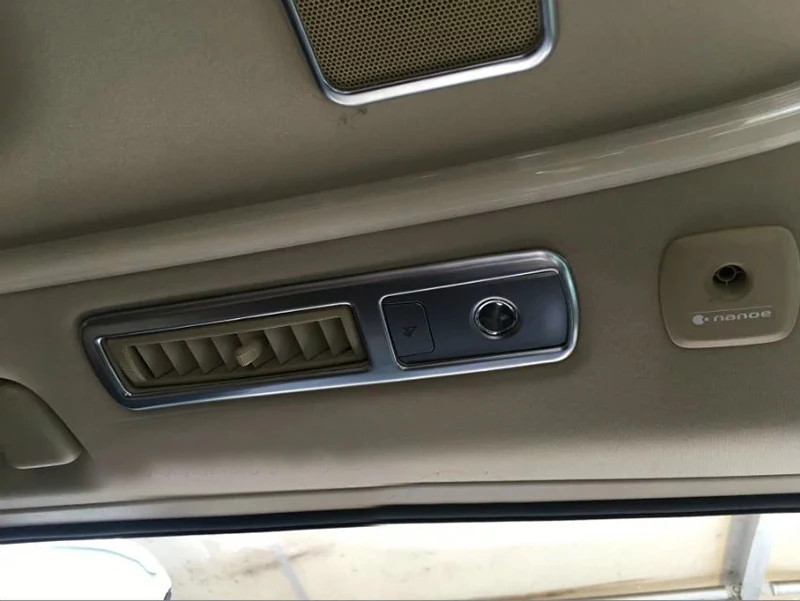 Для Toyota Alphard Vellfire интерьерная крыша задняя воздушная confialer AC Vent Outlet крышка наклейки Декор Плесень планки