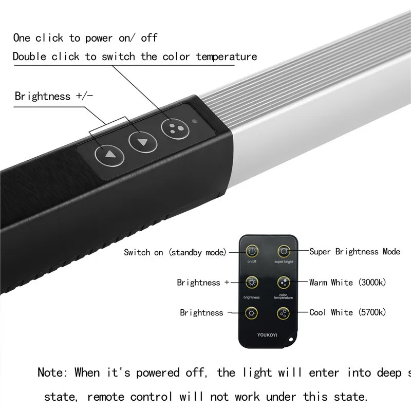 Светодиодный светильник со льдом для фотосъемки, металлический ручной студийный светильник для видеосъемки с пультом дистанционного управления, 2 вида цветов температуры