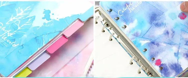Notebook-Planner-Accessories-Colorful-World-Dividers-Index-page-Bookmark-Plate-5-sheetsSet-Match-Filofax-Cute-Gift-Stationery_09