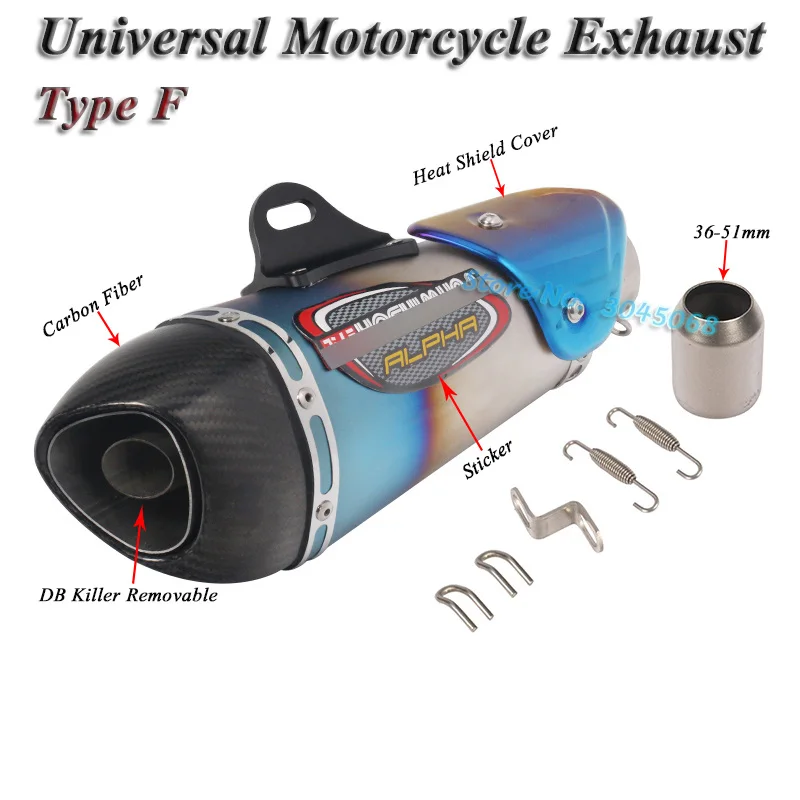 Универсальный мотоцикл Yoshimura выхлопная труба Escape модифицированный углеродный глушитель дБ убийца глушитель для Ninja 400 GSXR600 K6 KTM R15