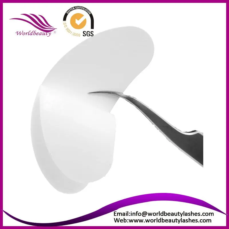 

100 pairs / lot false eyelashes eyelash extensions silk eye pad dust goggles under the false eyelashes remover free shipping