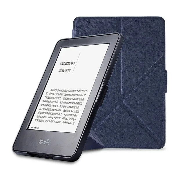 Чехол-книжка для Amazon Kindle Paperwhite 1 2 3 оригами с магнитной подставкой pu кожаный чехол