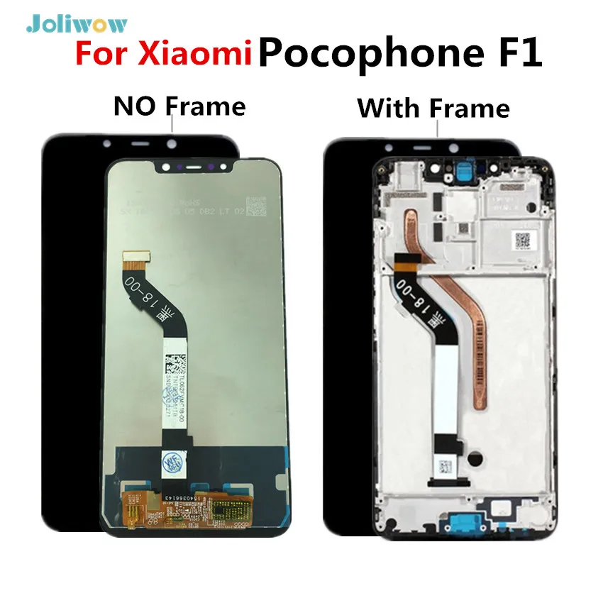 

For Xiaomi Pocophone F1 LCD Display Touch Screen Digitizer Assembly with Frame 6.18" for Xiaomi Poco F1 LCD Screen