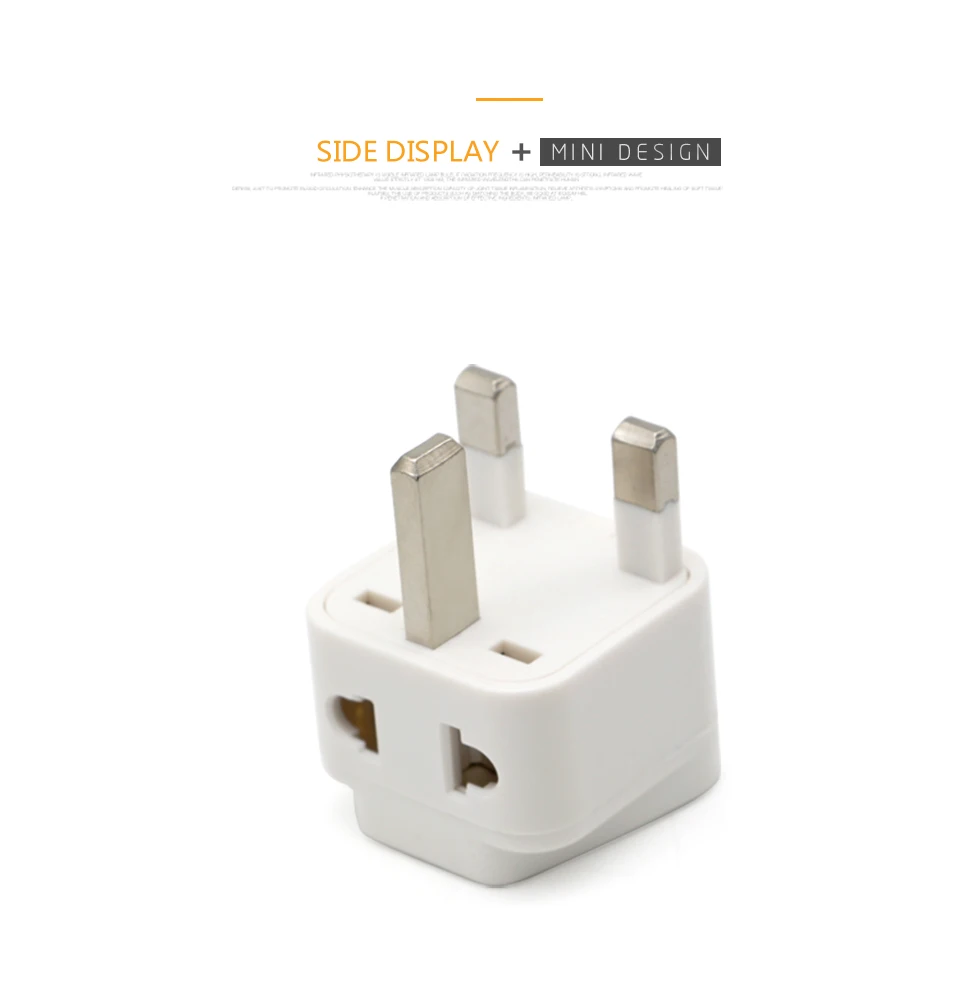 Hot-Sale Universal EU US AU to UK 3 Pin AC Power Socket Plug Travel Charger Adapter Converter 2 Device Charging (9)
