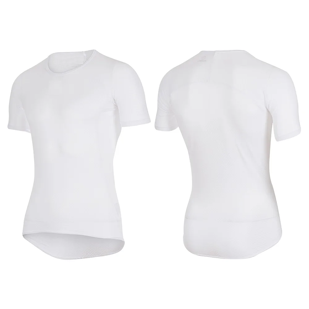 

White without logo livello base 2019 PRO ISSUE SHORT SLEEVE BASE LAYER capa base Ciclismo maglia Custom made logo give me pics