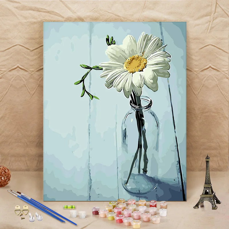 diy paint by number flowers home decoration coloring by numbers art creative digital oil
