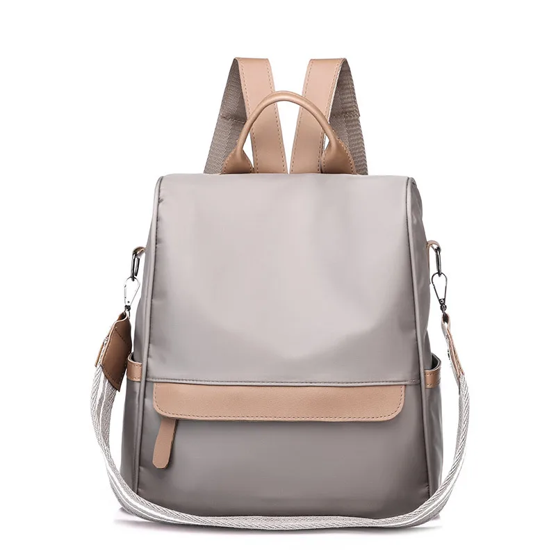 

Nylon Backpacks Female Casual Women Backpacks School Bag For Teenager Girls Shoulder Crossbody Bag Mom Backpack Anti-Theft