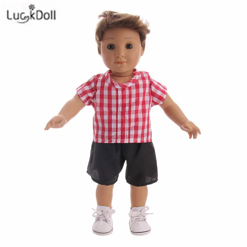 LUCKDOLL повседневный костюм подходит 18 дюймов Американский 43 см Детские аксессуары для кукол, игрушки для девочек, поколение, подарок на день рождения