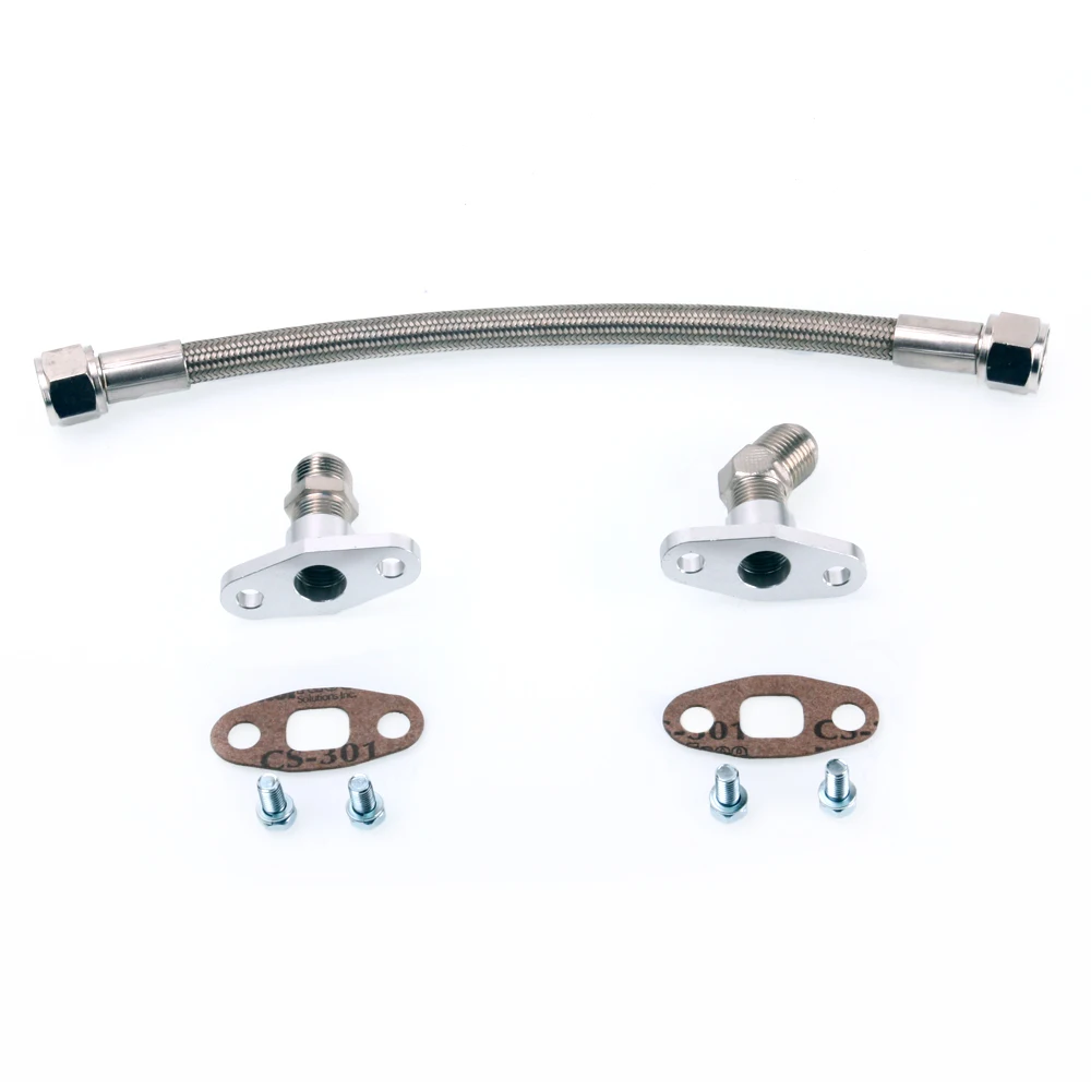 Kinugawa Turbo Oil Drain Line Kit 35cm 10AN for Garrett T3 T4 T04B T04E